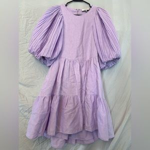 Sea New York Bailey Broomstick puff sleeve dress size S